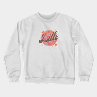 Lille City France Retro Vintage Dance Crewneck Sweatshirt